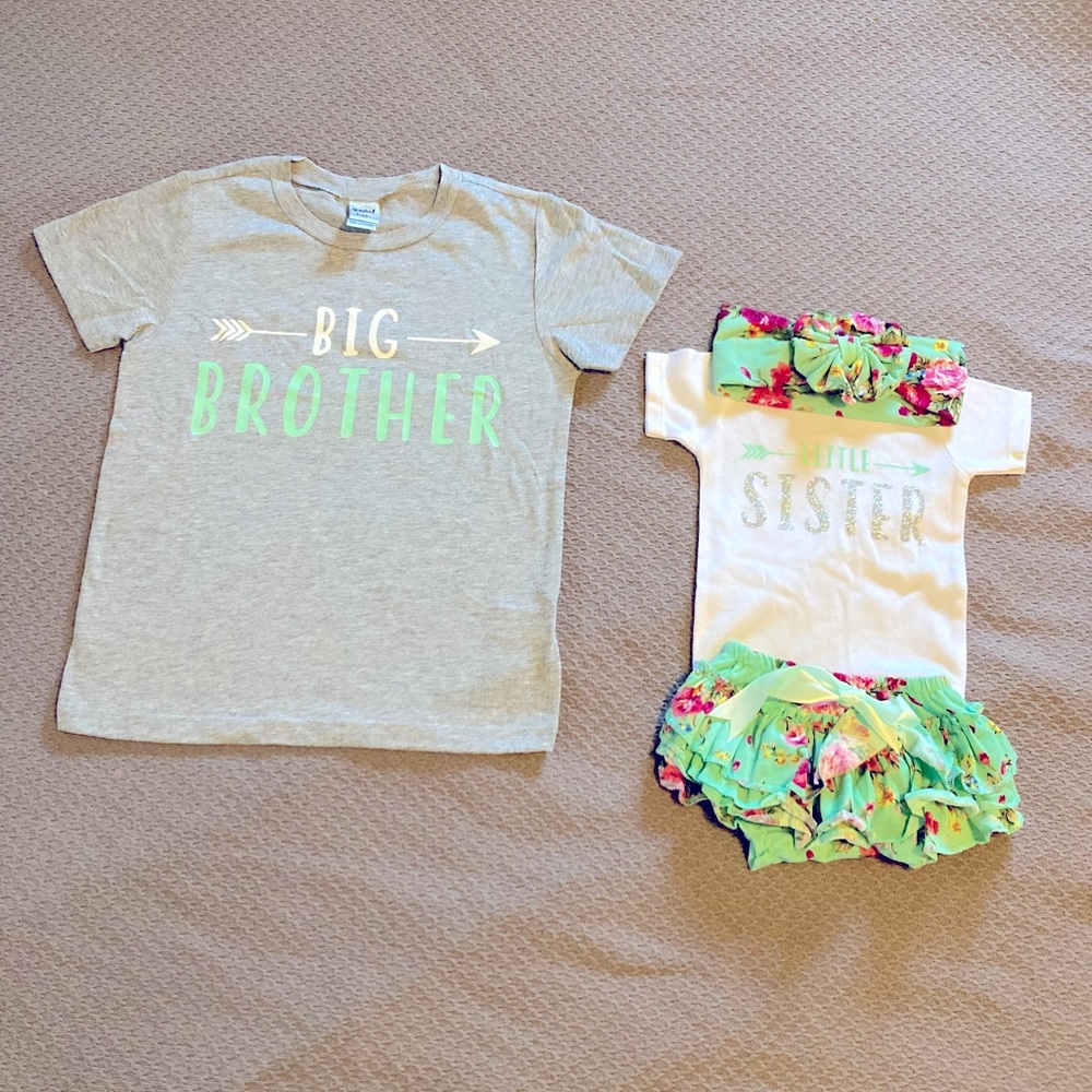 Newborn Big brother , little Sister combo for Thor photoshoot outfits never used